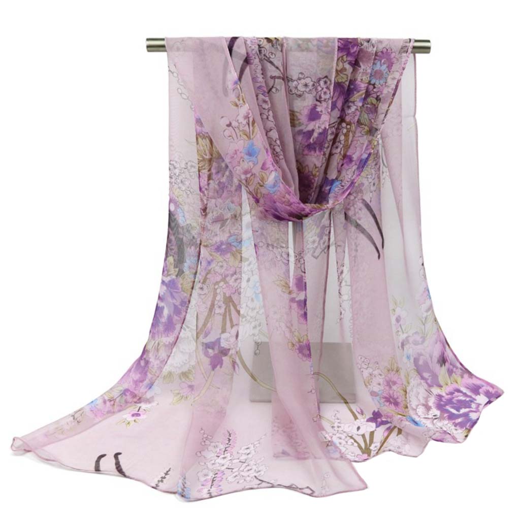 Vintage Floral Silk Square