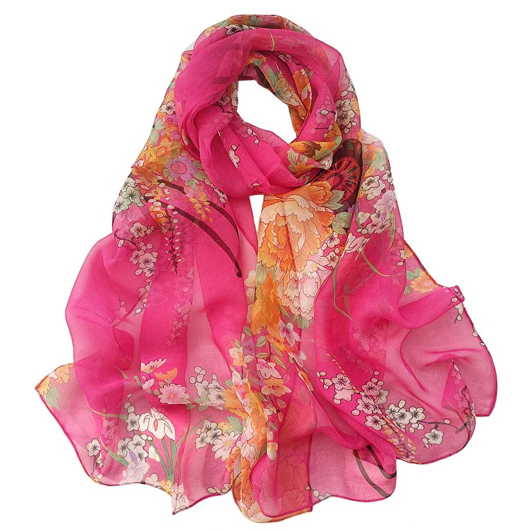 Renaissance Print Silk Scarf