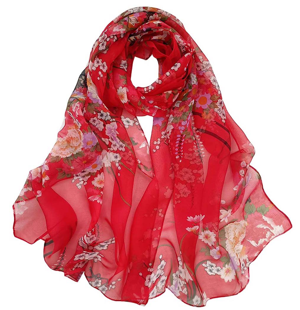 Pastoral Scene Silk Foulard
