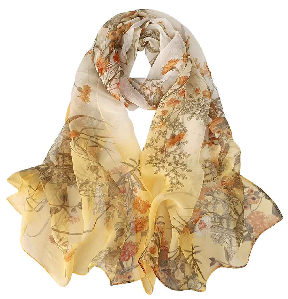 Celestial Navy Silk Foulard