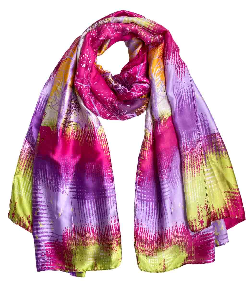 Acotavie Satin Silk Oversized Wrap