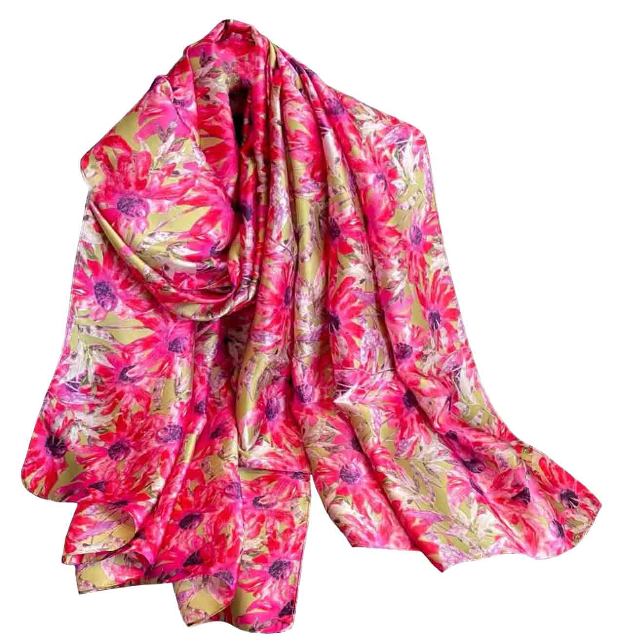 Moonlight Satin Silk Scarf