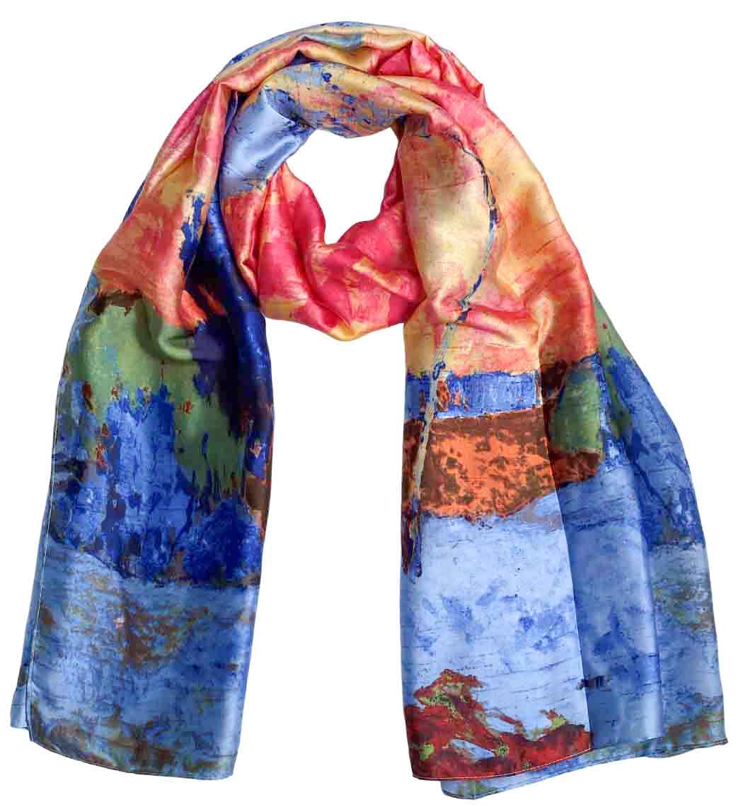 Cascade Drape Silk Wrap