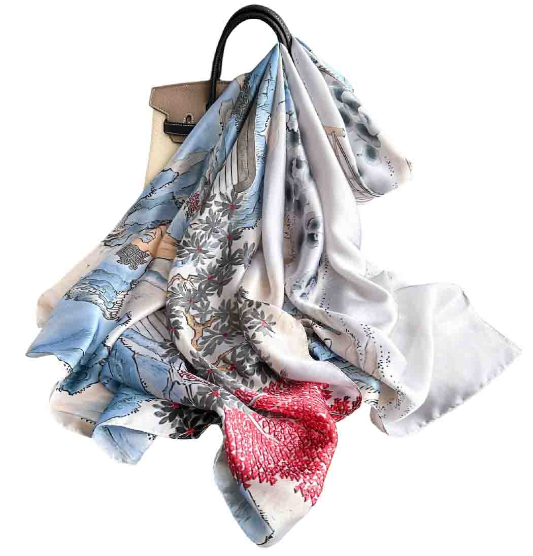Rose Gold Sheen Silk Wrap