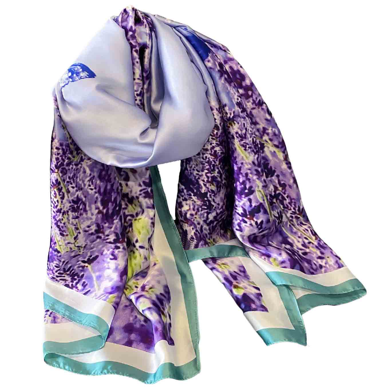 Platinum Drape Silk Stole