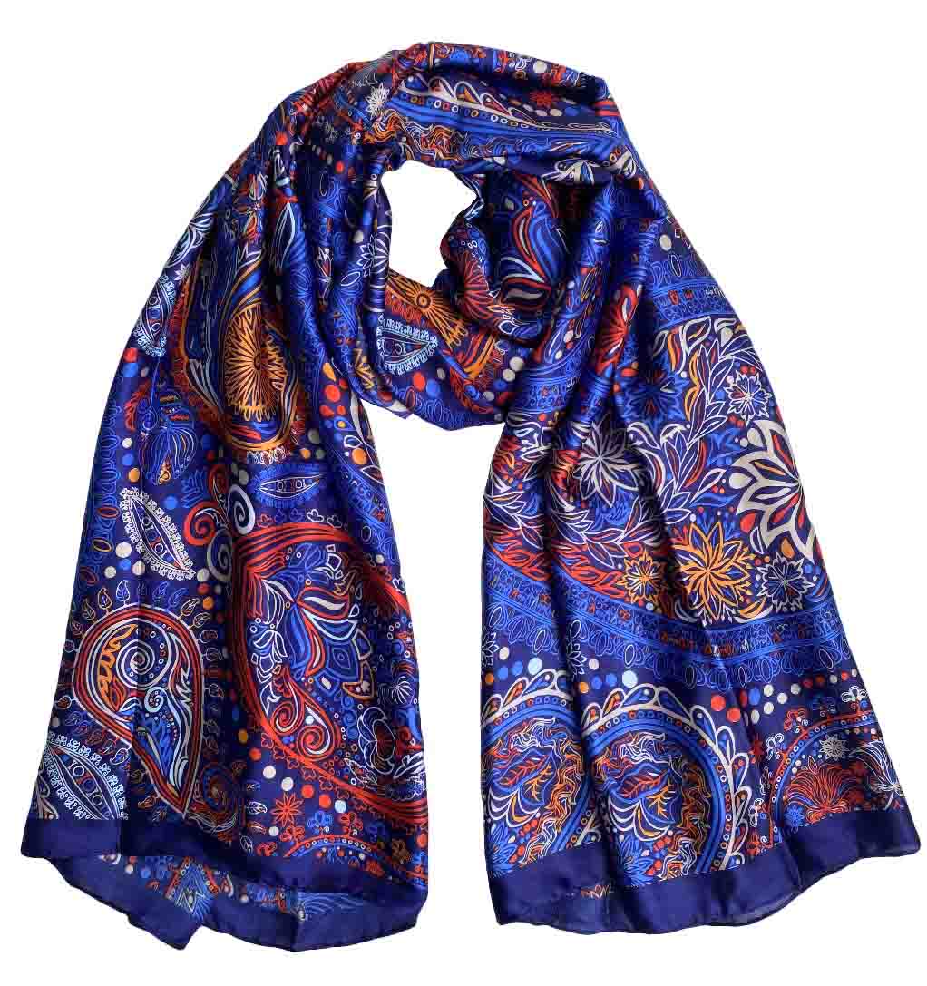Jewel Tone Silk Shawl