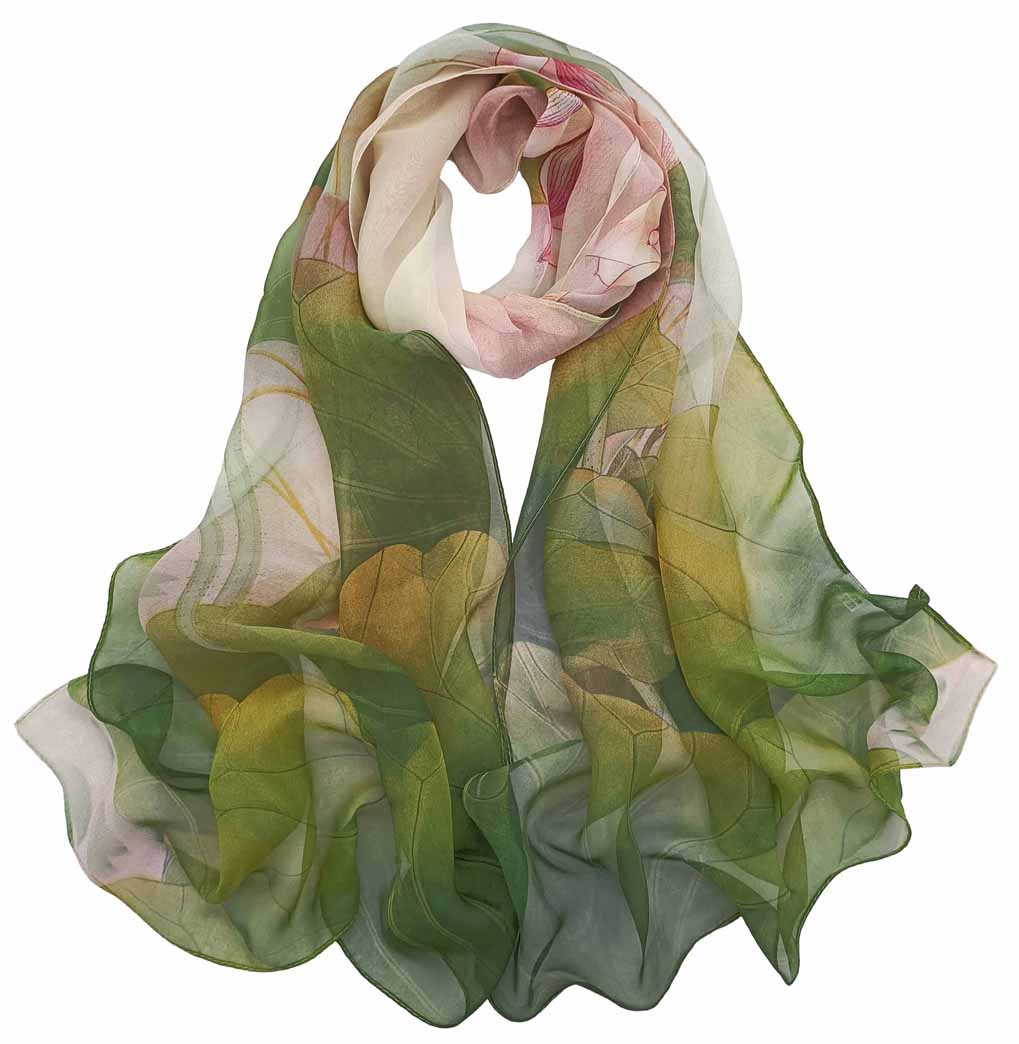 Silk Dip-Dye Artisan Scarf